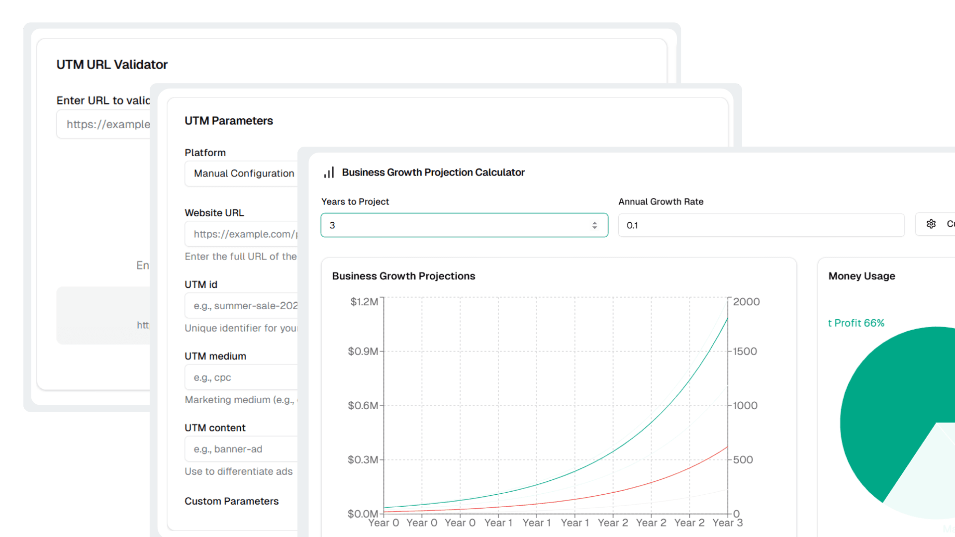 Advanced Tools & Calculators Visualization